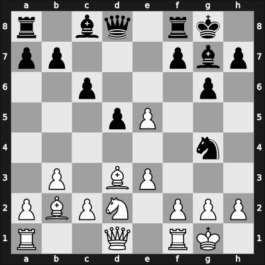 1932 Londen – Round 9 – Sultan Khan, Mir – 1/2-1/2 – Kashdan, Isaac – G24