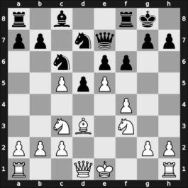 1932 London – Round 8 – Milner Barry, Philip – 1/2-1/2 – Menchik, Vera Frantsevna – G29