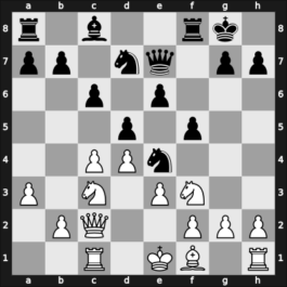1932 London – Round 9 – Menchik, Vera Frantsevna – 1-0 – Buerger, Victor – G31