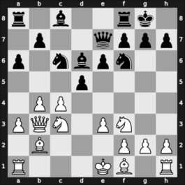 1933 Folkestone Olympiad 5th – Round 8.26 – Dunkelblum, Arthur – 1/2-1/2 – Stoltz, Gosta – G75