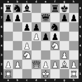 1934 Leningrad – Round 1 – Kmoch, Hans – 1-0 – Riumin, Nikolai – G30
