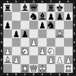 1934 Leningrad ch-URS – Round 1 – Riumin, Nikolai – 1/2-1/2 – Rauzer, Vsevolod – G27