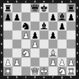 1935 Leningrad – Round 1 – Levenfish, Grigory – 1/2-1/2 – Belavenets, Sergey – G7