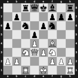 1935 Moscow – Round 4 – Menchik, Vera Frantsevna – 0-1 – Alatortsev, Vladimir N. – G23