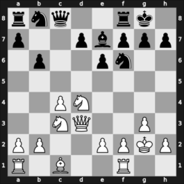 1935 Moscow – Round 6 – Menchik, Vera Frantsevna – 0-1 – Lisitsin, Georgy – G32