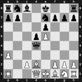 1935 Moskou – Round 11 – Ragozin, Viacheslav – 0-1 – Botvinnik, Mikhail – G59