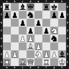 1935 Warsaw POL – Round 1 – Gluecksberg, B. – 0-1 – Najdorf, Miguel – G4