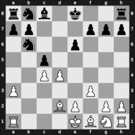 1936 Budapest – Round 1 – Boros, Sandor – 1/2-1/2 – Steiner, Lajos – G7