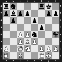 1936 Budapest – Round 5 – Rethy, Pal – 0-1 – Najdorf, Miguel – G22
