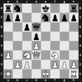 1936 Budapest HUN – Round 4 – Négyesy, György – 1/2-1/2 – Rethy, Pal – G5