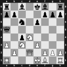1936 Hastings3637 – Round 5 – Menchik, Vera Frantsevna – 0-1 – Alekhine, Alexander – G20