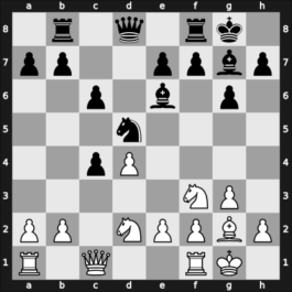 1936 Hastings3637 – Round 9 – Menchik, Vera – 1/2-1/2 – Feigin, M. – G43