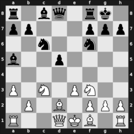 1936 Mar del Plata – Round 8 – Charlier, Raul – 1/2-1/2 – Castillo Larenas, Mariano – G55