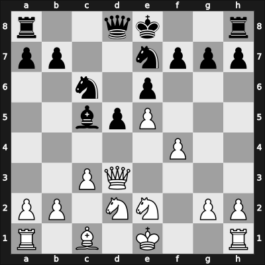 1936 Olympiad (unofficial) – Round 1 – Mikenas, Alius – 1/2-1/2 – Prins, Laura – G5