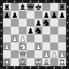 1936 Olympiad (unofficial) – Round 2 – Barcza, Gedeon – 1/2-1/2 – Trompowsky, Octavio – G17