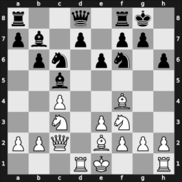 1936 Olympiad (unofficial) – Round 6 – Staehelin, Adolf – 0-1 – Trompowsky, Octavio – G49