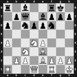 1936 USA Ch New York, NY USA – Round 5 – Factor, Samuel D – 1/2-1/2 – Fine, Reuben – G15