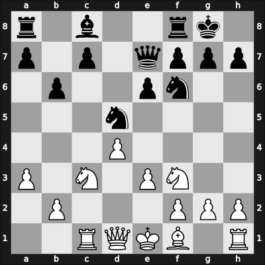 1937 Hastings3738 – Round 8 – Reshevsky, Samuel – 1-0 – Tylor, Theodore Henry – G31
