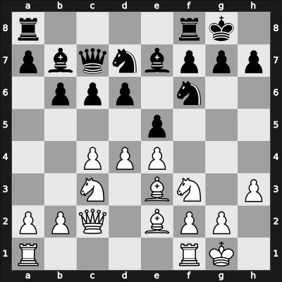 1937 Moscow – Round 1 – Yudovich, Mikhail sr – 0-1 – Alatortsev, Vladimir N. – G6