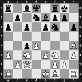 1937 Ostende – Round 9 – Tartakower, Savielly – 0-1 – Dyner, Israel Boruch – G41
