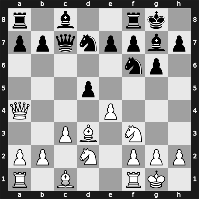 1937 Ostende – Round 9 – Koltanowski, George – 0-1 – Fine, Richard Alvaro Adrien – G43