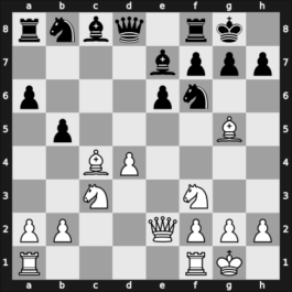 1937 Tbilisi ch-URS – Round 1 – Levenfish, Grigory – 1-0 – Rauzer, Vsevolod – G134