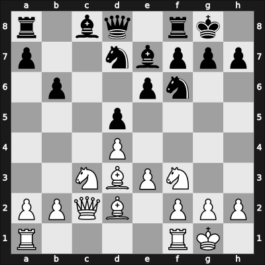 1938 Bad Oeynhausen – Round 5 – Nowarra, Heinz – 1/2-1/2 – Rellstab, Ludwig – G42