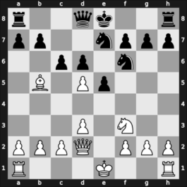 1938 Ljubljana – Round 6 – Tartakower, Savielly – 1/2-1/2 – Trifunovic, Petar – G46