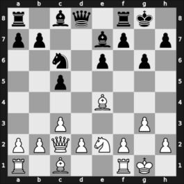 1938 Lodz – Round 1 – Tartakower, Savielly – 1/2-1/2 – Menchik, Vera Frantsevna – G76