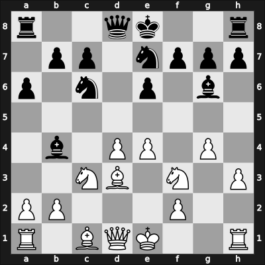 1938 Montevideo – Round 5 – Alekhine, Alexander – 1-0 – Flores Alvarez, Rodrigo – G38