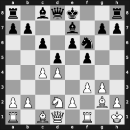 1938 Montevideo – Round 13 – Alekhine, Alexander – 1-0 – Trompowsky, Octavio – G68
