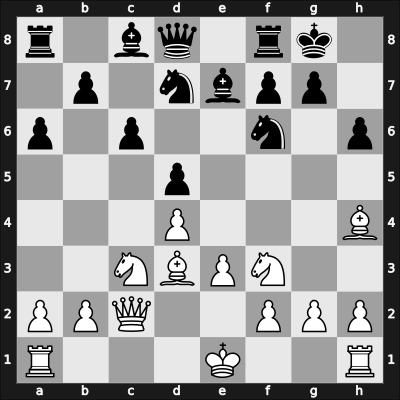1938 Montevideo – Round 15 – Trompowsky, Octavio – 1/2-1/2 – Letelier Martner, Rene – G75