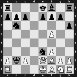 1938 URS Ch sf Leningrad RUS – Round 1 – Veresov, Gavriil – 0-1 – Makogonov, Vladimir – G7