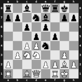 1938 URS Ch, semi final – Round 1 – Makogonov, Mikhail – 1/2-1/2 – Chistiakov, Alexander – G10