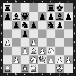 1938 URS Ch, semi final – Round 1 – Duz-Khotimirsky, Fedor Ivanovich – 1/2-1/2 – Dubinin, Peter – G24