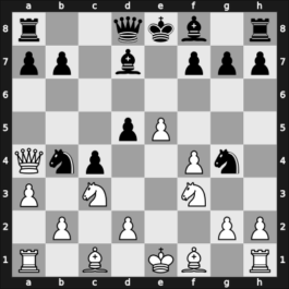 1938 URS Ch, semi final – Round 1 – Mazel, Isaak Y – 0-1 – Botvinnik, Mikhail – G9
