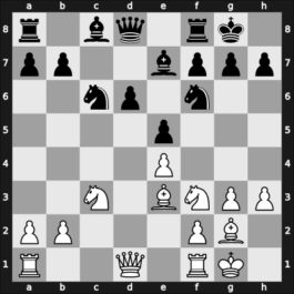 1938 URS Ch, semi final – Round 17 – Budo, Alexander Semenovich – 1/2-1/2 – Bondarevsky, Igor – G97