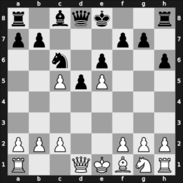 1938 URS Ch, semi final – Round 1 – Rovner, Dmitry – 1/2-1/2 – Verlinsky, Boris – G51
