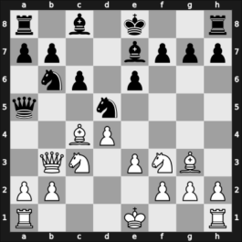 1939 Kemeri / Riga – Round ? – Bogoljubow, Efim – 1/2-1/2 – Apscheneek, Fricis – G80
