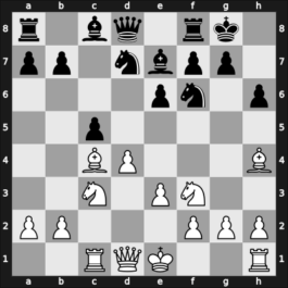 1940 Argentina – Round 3 – Piazzini, Luis – 1/2-1/2 – Maderna, Carlos – G3