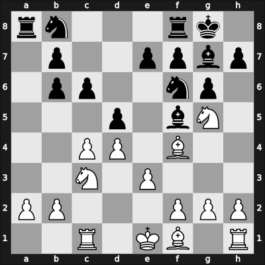 1940 Budapest – Round 3 – Euwe, Max – 1-0 – Barcza, Gedeon – G7