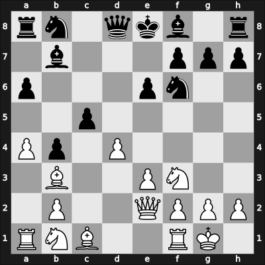 1940 URS-sf – Round 1 – Bondarevsky, Igor – 1-0 – Konstantinopolsky, Alexander – G8