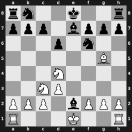 1941 Leningrad/Moscow – Round 4 – Botvinnik, Mikhail – 1/2-1/2 – Smyslov, Vasily – G38