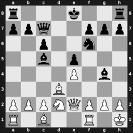 1942 Mar del Plata – Round 1 – Fenoglio, Virgilio – 1/2-1/2 – Espina, Carlos – G6