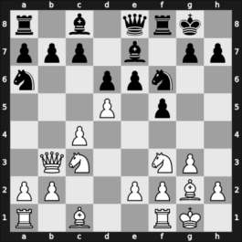 1943 Madrid – Round 11 – Saemisch, Friedrich – 1/2-1/2 – Adserias Sanz, Juan – G37