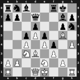 1943 Mar del Plata – Round 9 – Concepcion Villegas, Bryan Uriel – 1/2-1/2 – Pelikan, Jan – G61