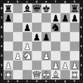 1943 Prague – Round 12 – Sajtar, Jaroslav – 0-1 – Alekhine, Alexander – G103
