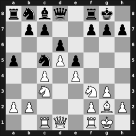 1943 Sverdlovsk – Round 8 – Makogonov, Vladimir – 1-0 – Boleslavsky, Isaac – G33