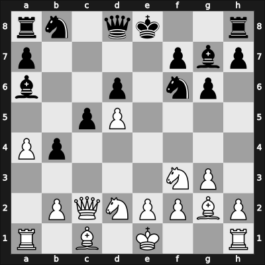 1943 Sverdlovsk – Round 8 – Ragozin, Viacheslav – 1/2-1/2 – Botvinnik, Mikhail – G35
