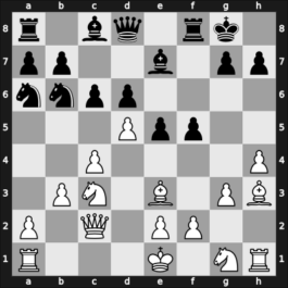 1943 Sverdlovsk – Round 11 – Makogonov, Vladimir – 1/2-1/2 – Konstantinopolsky, Alexander – G44